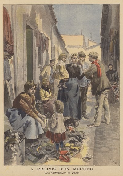 A párizsi rongyszedők alkotó: French School